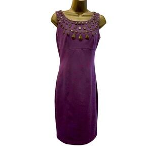 Oasis dress Y2K  90s vintage  34ch 28W 36H 38Long  purple beads  British/Euro